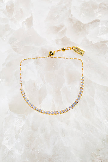 TENNIS BRACELET- SHIMMER 14K GOLD VERMEIL